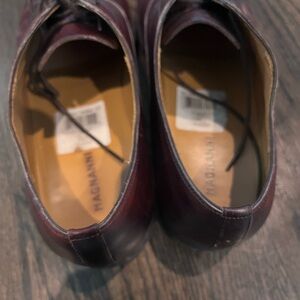 Magnanni Dark Red Leather Dress Shoes